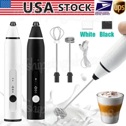 3 Speeds Adjustable Coffee Frother: Press the on/off switch to make the coffee frother work with blue light. You could...