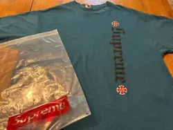Supreme Teal Independent XL T-shirt.  Shirt is pre-owned.  Maybe warn 3 times.  Just not my style any longer.  Was...