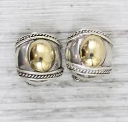 BEAUTIFUL STERLING SILVER & 14K GOLD EARRINGS. The pictures are of the the actual item(s) you are buying. I AM NEVER...