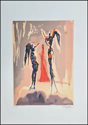 Nach dem Original von Salvador Dali. Based on the original by Salvador Dali. The sheet is signed and numbered by hand...