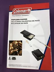 Coleman Popcorn Popper For Campfire, Fireplace or Fire Pit. Camping NIB.