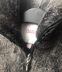 Ladies Chilli grey faux fur waistcoat size M Fit Approx 10/12. Please see measurements for size.Collared with full...