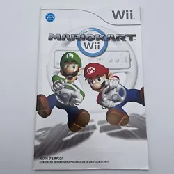 Notice seule Nintendo Wii - Mario Kart - Mode D’emploi.