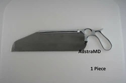The blade is removable. This item is made of surgical stainless steel and its reusable. The handle is in mirror finish...