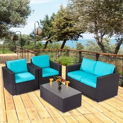 This is our 4pcs gray rattan sofa furniture set. Our new 4pcs fashion rattan sofa set will perfect for outdoor garden,...