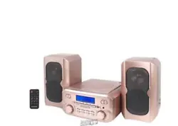 Magnavox 3-Piece Bluetooth Stereo Rose Gold. This Bluetooth-compatible stereo lets you play your favorite tunes and...