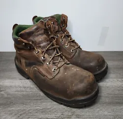Red Wing #2235 King Toe Mens Work Boots Brown Steel Toe Size 11 D.  Shoes laces have tip Distressed please view all...