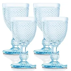 Unlike other light blue wine glasses this Coloured Glassware is actually a real wine glass shape. Dont drink wine from...