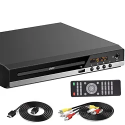 This DVD player features 1080p to experience high picture quality and solid sound in a compact design. The disc player...