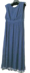 Shell & lining: 100% polyester, hand wash, twist skirt to retain crinkle. Scoop neck, keyhole back neck with button...