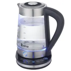 The ZOKOP HD-2005D 110V 1500W 2.5L Blue Glass Electric Kettle with Filter is the perfect blend of elegance and...