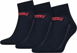 Vendues par lot de 3 paires, les chaussettes courtes unisexes avec logo chauve-souris de Levis sont un exemple de...