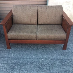 Loveseat size 27H, 57W, 37Depth.