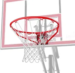 Work on your range with this basketball rim. Built for the outdoor game, this steel rim has a powder coat to protect it...