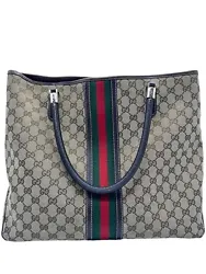 Vintage Gucci Tote Handbag Preowned.  Looks good but has a little wear on bottom four corners. Review pictures...