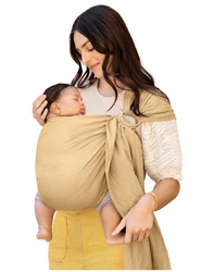 Moby Ring Sling Carrier, Support Baby Wrap Newborns Infants Toddler EUC. Used about 5xColor is “saffron” but it’s...