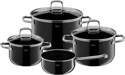 Les poignées creuses fines produisent une transmission de chaleur réduite de la casserole et facilitent la...