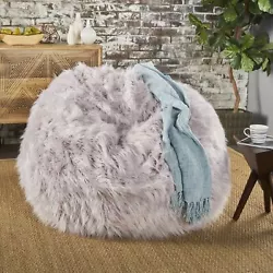 Faux fur is all the rage now. This faux fur bean bag is soft to the touch and stylish, perfect for any room. You can...