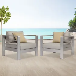 Kinbor shore aluminum outdoor patio furniture will perfect for outdoor garden, backyard, patio and any other outdoor...