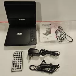 Sylvania Portable DVD Player 7 Inch LCD Swivel Screen Remote Wall & Car Charger. Condition is Used. Shipped with USPS...