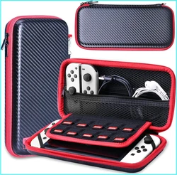 HEYSTOP Étui Compatible avec Nintendo Switch et Switch OLED, Protection Switch Housse Coque de Transport pour Console...