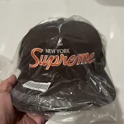 Supreme Hat Classic Team 5-Panel - BROWN Snapback NEW. Never been out of the plastic bag.