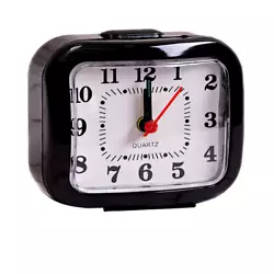 Analog Alarm Clock, Small 12 Hours Clock Night Light, Battery Operated, Travelling, Bedside, Desk. This clock is...