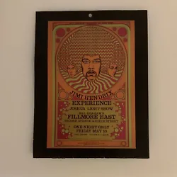 Jimi Hendrix 1968 Fillmore PosterGreat reproduction of a classic concert poster Measures ~ 8.5” wide and ~ 11”...