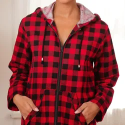 NEW ALEXANDER DEL ROSSA SZ S LONG COTTON FLANNEL ZIP UP ROBE. This robe is the softest piece of clothing you could ever...