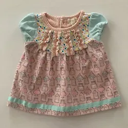 Excellent condition , like new Size: 6-12 months Short sleeves Button closure Cotton, spandex Length: 12 inches Armpit...
