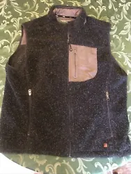 Woolrich Mens Sweater Vest Size L Onyx Heather Grey Vest Full Zip 3 Pockets. Excellent condition. Non smoking home. I...