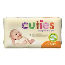 Cuties Complete Care Baby and Toddler Diapers Sizes Newborn to 7 Cuties Diapers are made with five layers of super soft...