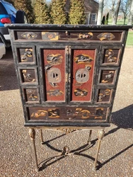 Antique Vintage Asian Chinese Japanese Shows age stand is not original