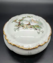 Atq GDA Limoges Porcelaine Pastoral Country Fishing 5
