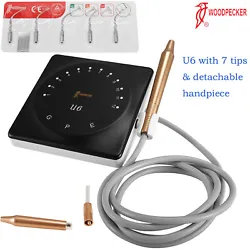 FDA Approved. One Year Warranty. 1 U6 Ultrasonic Pizeo Scaler. -High quality handpiece: Aluminum alloy case enables it...