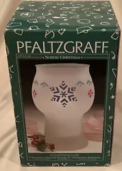 PFALTZGRAFF NORDIC CHRISTMAS FROSTED FLOATING CANDLE. Never used