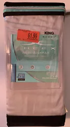 SHEEX Arctic Aire King Pillowcase in Silver (Set of 2). Condition is 