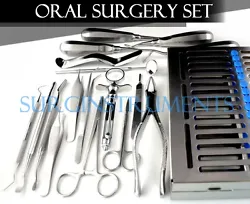 Oral Surgery Set. Always Best Quality! Our production process has attained ISO 9001:2008, ISO 13485:2003 certification,...