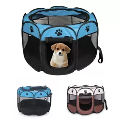 Keep your pets safe and secure both indoors and outdoors. Sets up in seconds and requires no assembly; folds back flat...