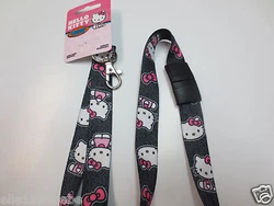 Youll get one as pictured authentic Hello Kitty breakaway lanyards. It is breakable when you pull it. Size: around...