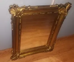 Gorgeous Ornate Gold Syroco Type Large Wall Mirror, MCMLXVIII, Dart Ind. #3330 USA;. Hollywood Regency, Victorian,...