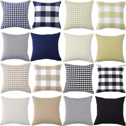 Product category: Pillow cover. Zipper: invisible zipper. Pattern: grid, solid color, stripe. The colors deviation...