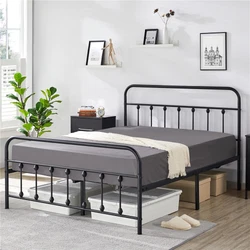 CLASSIC AND ROMANTIC: This farmhouse styled bed features curved lines and thick tube frames, bringing a romantic and...