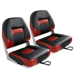 Leader Accessories Low Back Fishing Folding Boat Seats,Black/Red. Boat seats are available in different colors. 202963...