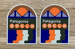 2 Patagonia Brooklyn New York Stickers! These exclusive stickers were obtained during the opening of the new Patagonia...