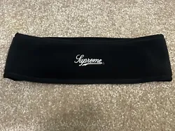 Supreme Polartec Logo Headband Black FW17 One Size Fleece Used in Great Condition Use the photos to judge condition....