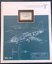 Timbre Des Plus Grands Avions De L’Histoire BELL XS-1. Issu d’une collection