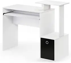 Shape Rectangular Desk design Computer Desk. Compact stylish design Compact size computer desk with side shelves...