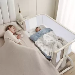 Moveable & Washable Mattress- Bassinet have two wheels, it is easy to move it from room to room whenever you need....