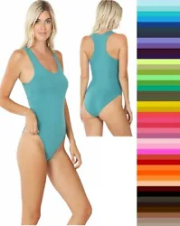 ZENANA RACERBACK BODYSUIT. Full stretch, fitted and extra soft. This bodysuit fits like a dream. Cotton knit fabric,...